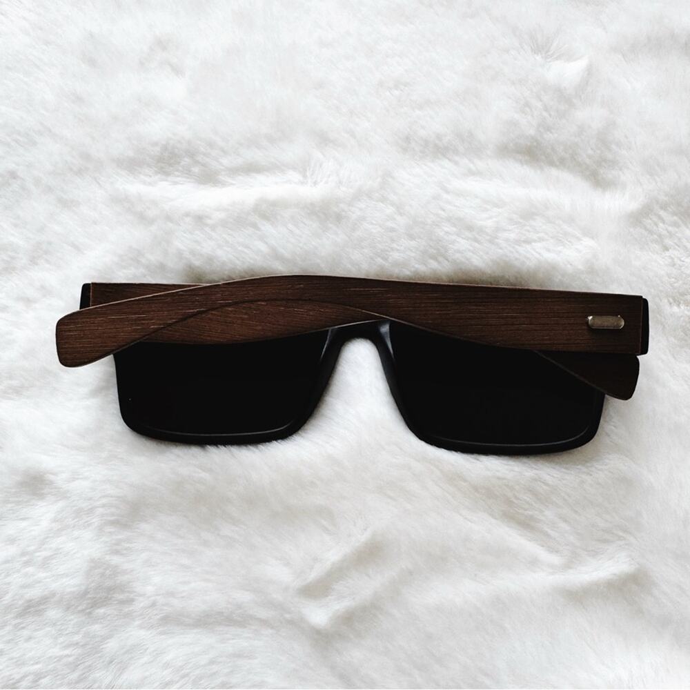 Juna Orange & Dark Wood Sunglasses - Picture 11 of 11
